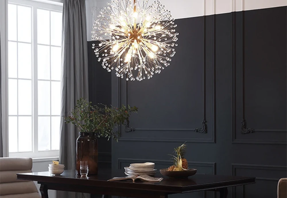 clear globe chandelier